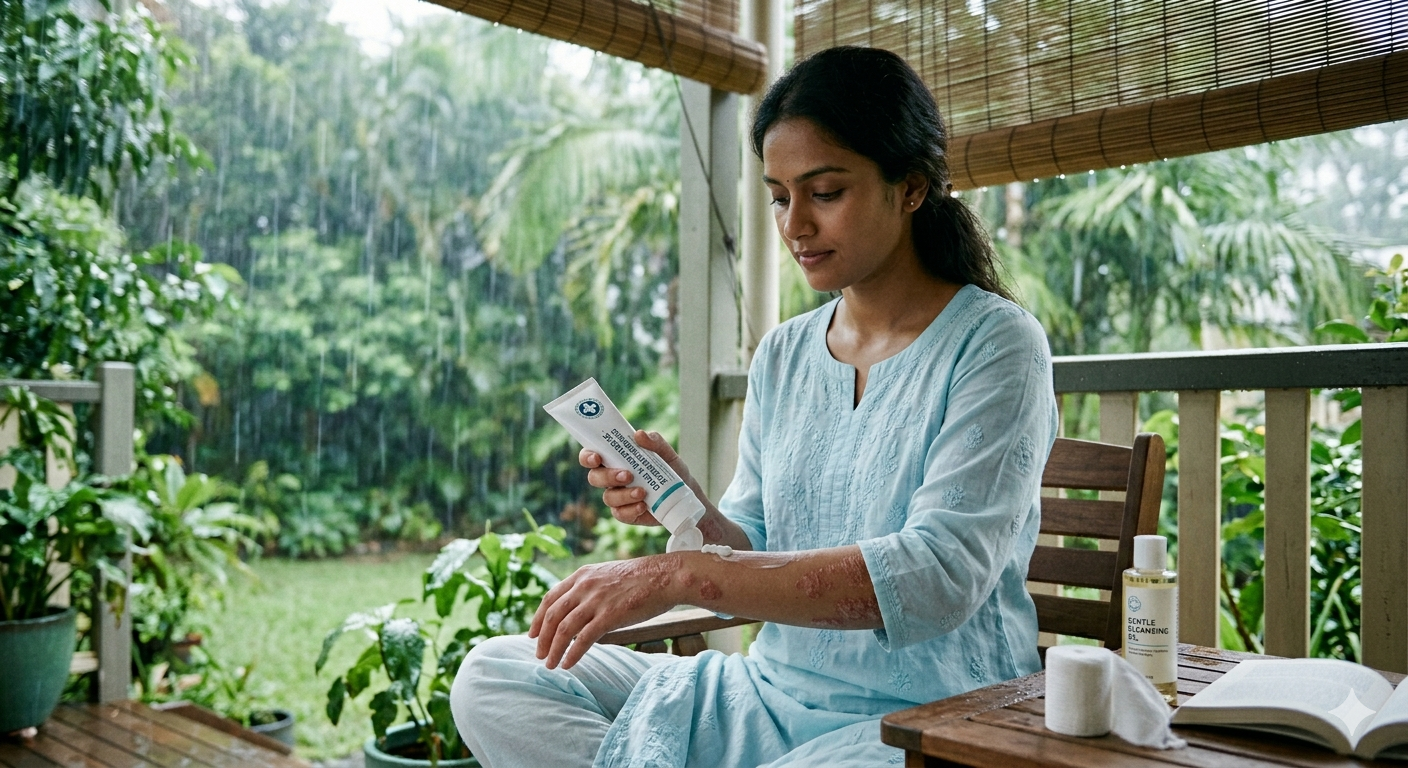 Monsoon Skin Care for Psoriasis : A Gentle Routine to Calm Flare-Ups