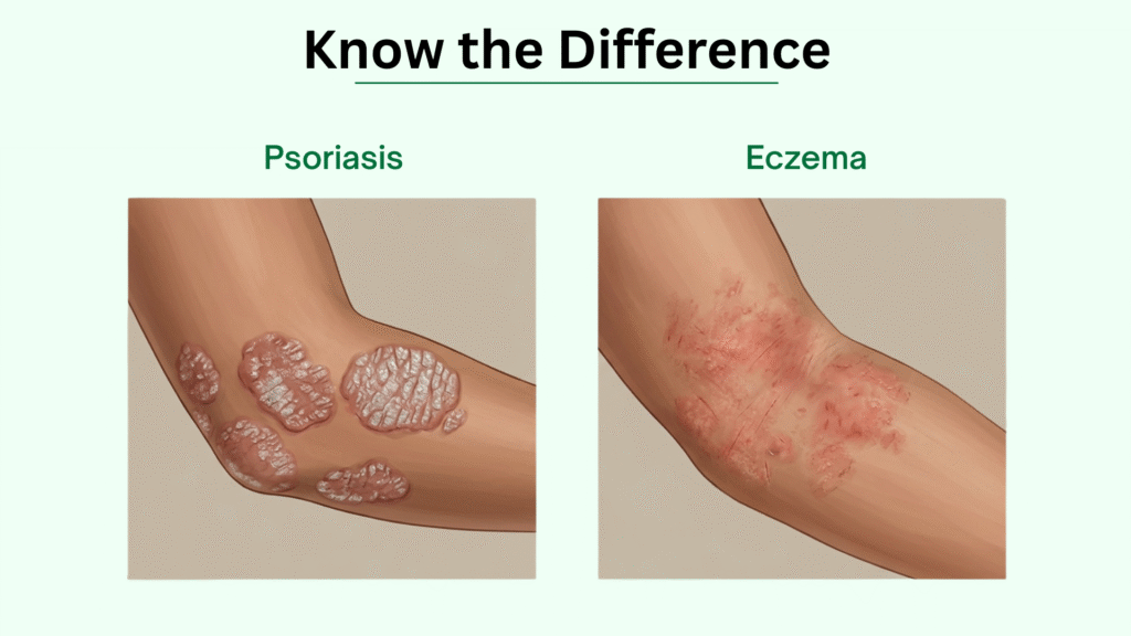 Difference Between Eczema And Psoriasis